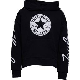 Converse Junior Chuck Taylor Script French Terry Hoodie Black
