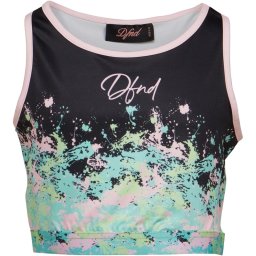 DFND London Junior Art Bralette Black/Pink/Green