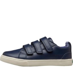 Kickers Tovni Trip Velcro Leather Navy