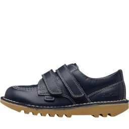 Kickers Lo Velcro Leather Navy