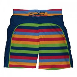 Boxeri inot baieti cu scutec si insert integrat Iplay Splash Stripes