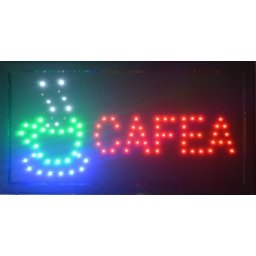 Reclama LED - CAFEA - de interior, 48 x 25 cm