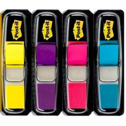 Index Post-it® Mini, 11.9 x 43.2 mm, 4 culori/set