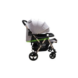 Cărucior nou născut 2 in 1 +plasă pentru insecte Baby Care 511 Grey Gold