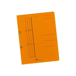Dosar de incopciat premium cu capse 1/1, 10 buc/set - portocaliu