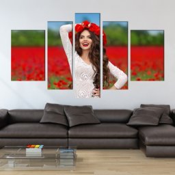 Multicanvas Personalizat 5 Piese MCP1 (SET 5 TABLOURI CANVAS: 2x40x60cm/ 2x30x80cm/ 1x30x100cm)