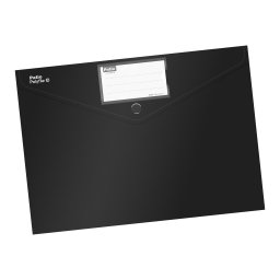 Mapa cu buton A4 10 buc/set - negru