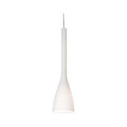 Ideal Lux - Pendul FLUT pe cablu 1xE14/40W/230V Ø 10,5 cm alb