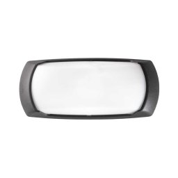 Ideal lux - Aplică perete exterior 1xE27/23W/230V negru IP66