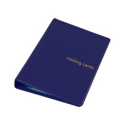 Mapa pentru 120 carti de vizita Panta Plast - bleumarin