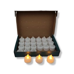 Lumanari Plastic Decorative Mici Cu Led 24/Set