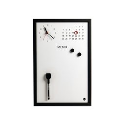 Ceas Memo-Whiteboard magnetic Bi-Silque - negru