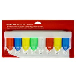 Rack portetichete pentru chei, 8 buc/set