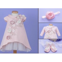 Set botez 4 piese Silk Petals