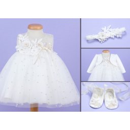 Set botez 4 piese Rainfall Pearls