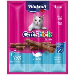 Vitakraft Cat Stick mini cu aromă de somon și păstrăv 3 buc.