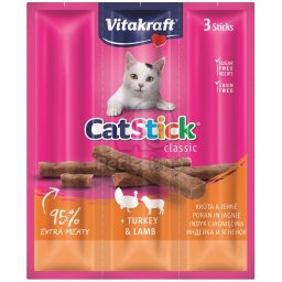 Vitakraft Cat Stick mini cu curcan si miel 3 buc.
