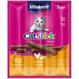 Vitakraft Cat Stick mini pui & ficat 3 sticks-uri