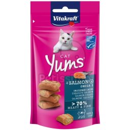 Recompensa Vitakraft Cat Yums, somon și Omega 3 40 g