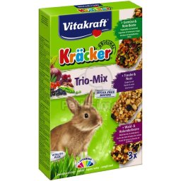 Vitakraft baton triplu cu legume, nuci si fructe de padure pentru iepuri 1 buc.