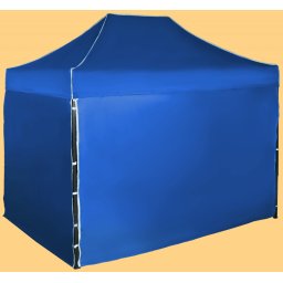 Pavilion de grădină 2x3m - din oțel, Albastru, 4 pereţi laterali