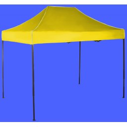 Pavilion de grădină 2x3m - din oțel, Galben, Fără pereţi laterali