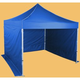 Pavilion de grădină 3x3m - din aluminiu hexagonal, Albastru