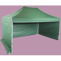 Pavilion de grădină 3x4,5m - din aluminiu hexagonal, Verde