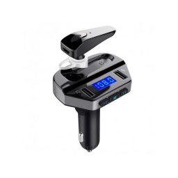 Car Kit Bluetooth Dual USB cu Casca V6