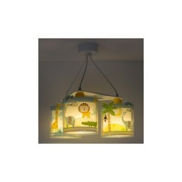 Dalber D-76114 - Lustră copii MY LITTLE JUNGLE 3xE27/15W/230V