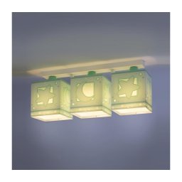 Dalber D-63233NH - Plafonieră copii MOONLIGHT 3xE27/60W/230V