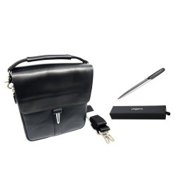 Set cadou Borseta piele naturala si Pix Ungaro