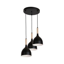 Lustră pe cablu NOAK WOOD 3xE27/60W/230V