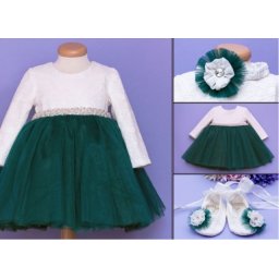 Set botez 3 piese Emerald Dress