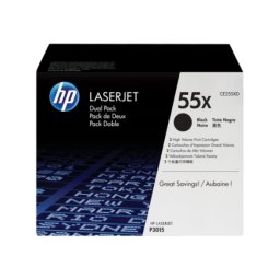 Toner HP LaserJet CE255XD duo-pack, negru