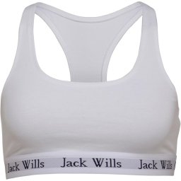 Jack Wills Dibsdall Heritage Crop Bralette White