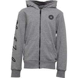 Converse Junior Chuck Taylor Script Full Hoodie Dark Grey Heather