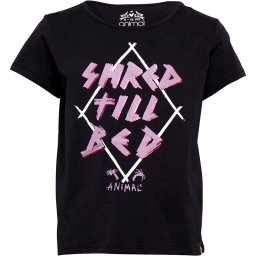 Animal Junior Alexia Crop T-Black