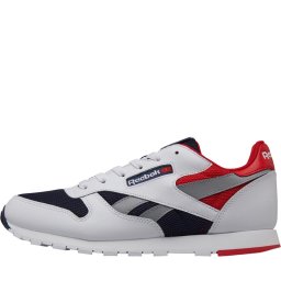 Reebok Classics Junior Leather Colour Block White/Collegiate Navy/Primal Red/Tin Grey