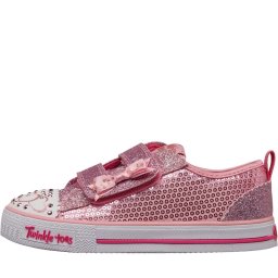 SKECHERS Twinkle Toes Shuffles Itsy Bitsy Sequin Low Pink
