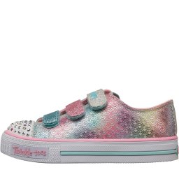 SKECHERS Twinkle Toes Shuffles Ms Mermaid Triple Strap Pink