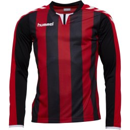 Hummel Striped Match Jersey II Black/True Red
