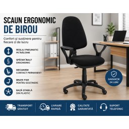 Scaun Ergonomic de Birou cu Brate si Spatar Inalt