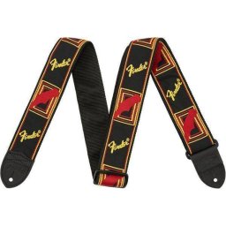 Fender Monogrammed Black/Yellow/Red