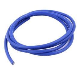 Cablu electric cu invelis siliconic pur 14 AWG Etronix - albastru, 1m