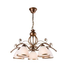 Candelabru cu lanț RETRO II 5xE27/60W/230V bronz patinat