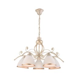 Candelabru cu lanț RETRO II, 5xE27/60W/230V, finisaj alb patinat