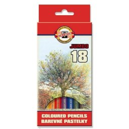 Set 18 creioane colorate KOH-I-NOOR OMEGA JUMBO