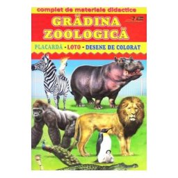 Gradina zoologica - Placarda, Loto, Desene de colorat