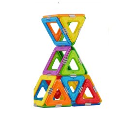 Joc Magnetic Educativ de Constructie 3D Magspace 36 Piese , Colorful World Set